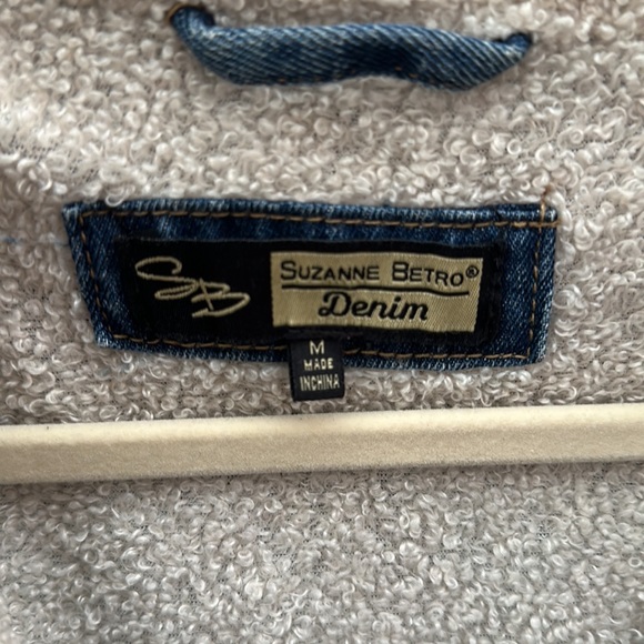 Suzanne Betro Fleece-lined Denim Coat - Picture 2 of 5